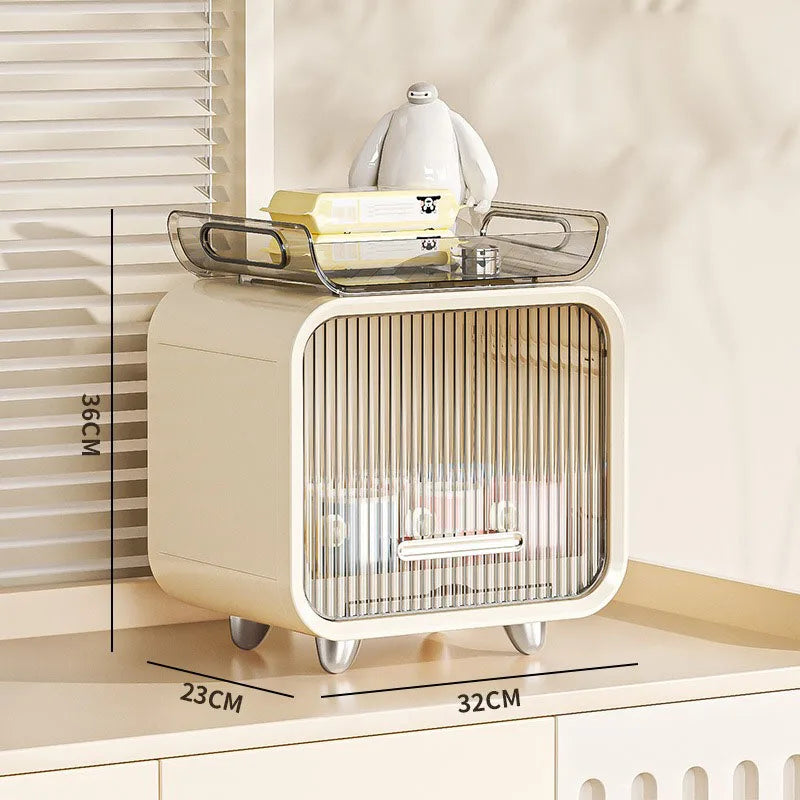 Baby Bottle Drying Rack & Organizer - Space-Saving Holder for Infant Tableware, Feeding Tools with Drainage Base Peaceful Pleasures Health and Wellness Beige-1 layer-Tray