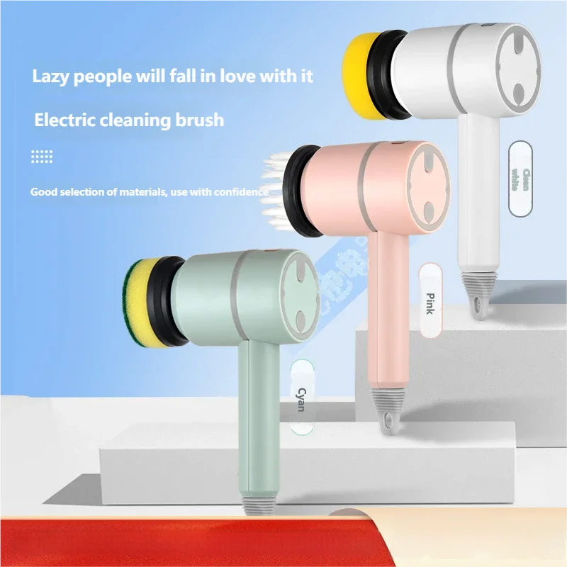 2025 Multi Functional Wireles Electric Cleaning Brush Household Toilet Cleaning Tool Handheld Kitchen Cleaning Brush Peaceful Pleasures Health and Wellness