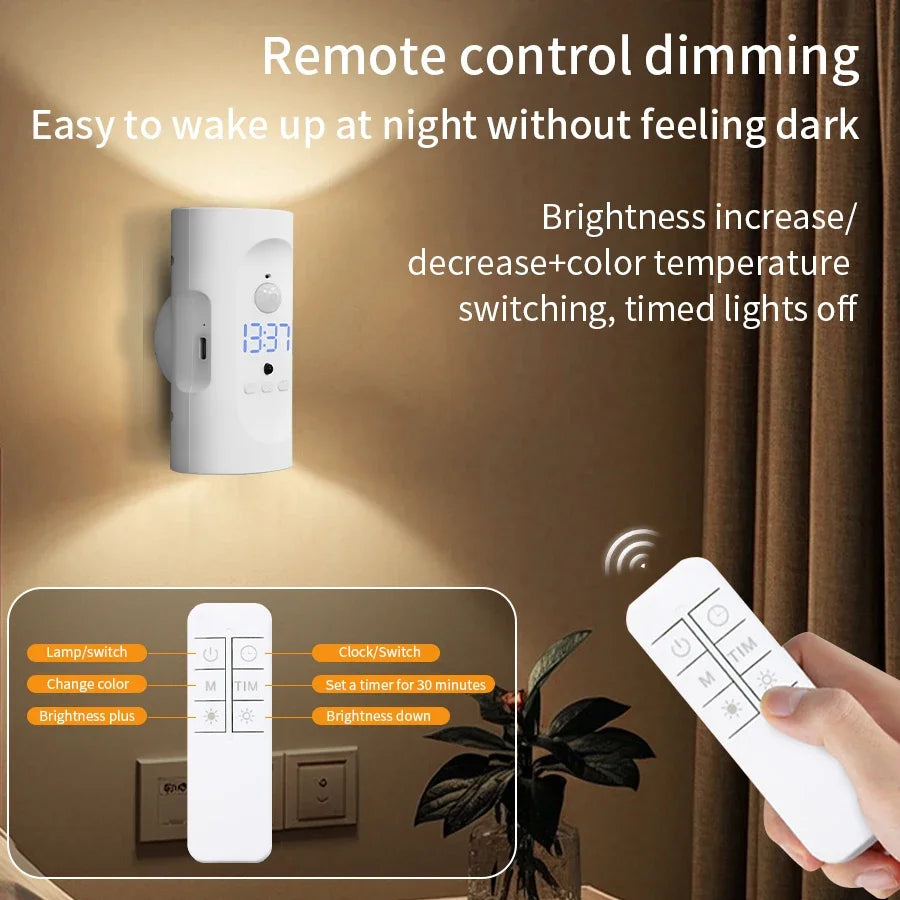 Motion Sensor LED Wall Light – 3 Colors Wireless Magnetic Spotlight