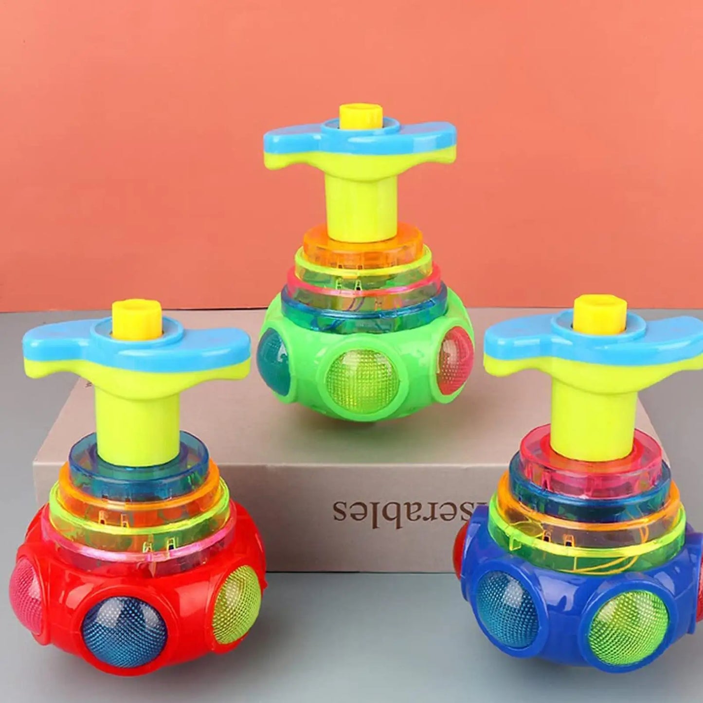 LED Music Spinnings Top Toy Flashing Lights & SoundsFun Gyroscope For Toddlers, Kids Party Favors, Birthday Gifts & Sensory Play Peaceful Pleasures Health and Wellness