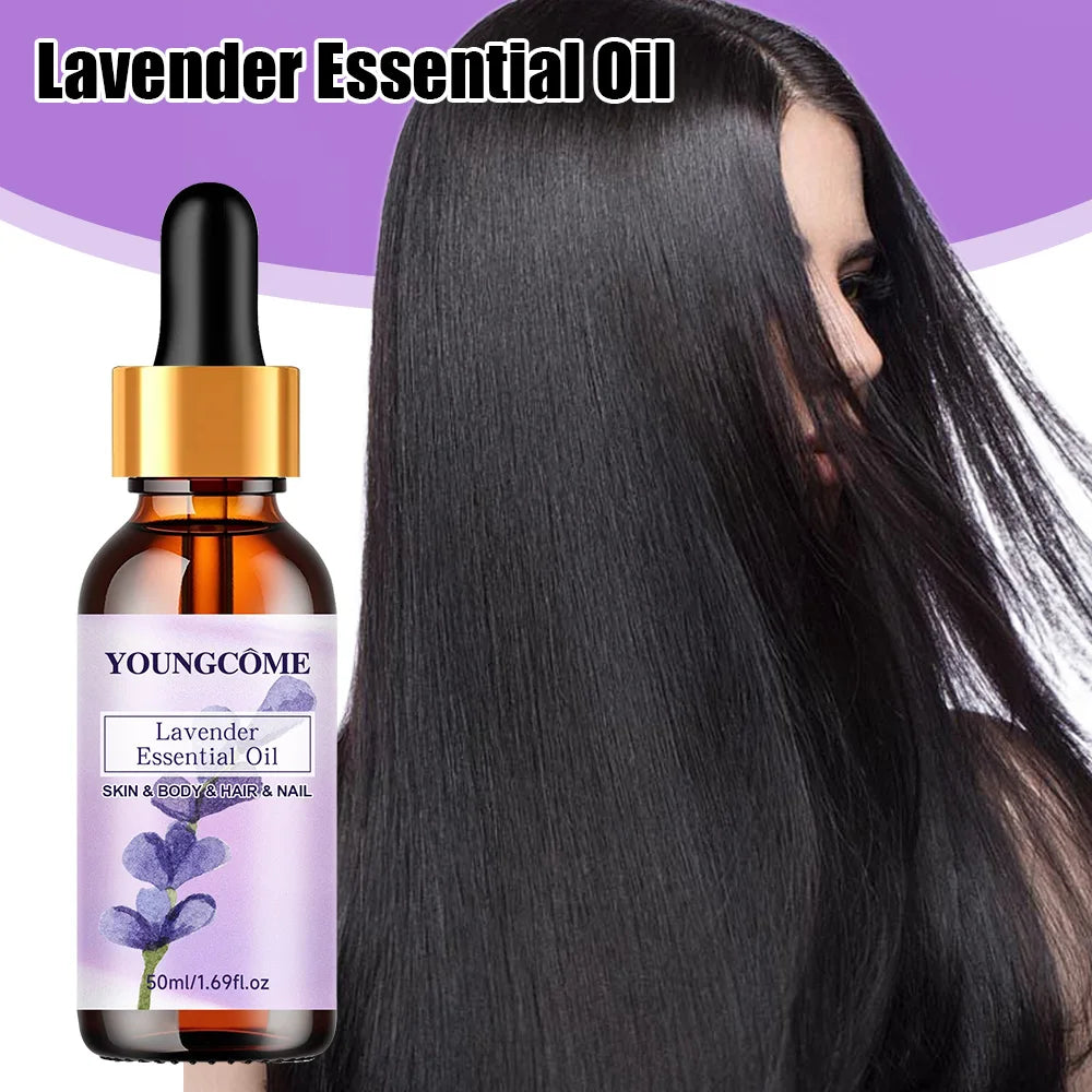 Pure natural lavender essential oil, hair moisturizer, suitable for hair, face and body,suitable for all skin types hair types Peaceful Pleasures Health and Wellness