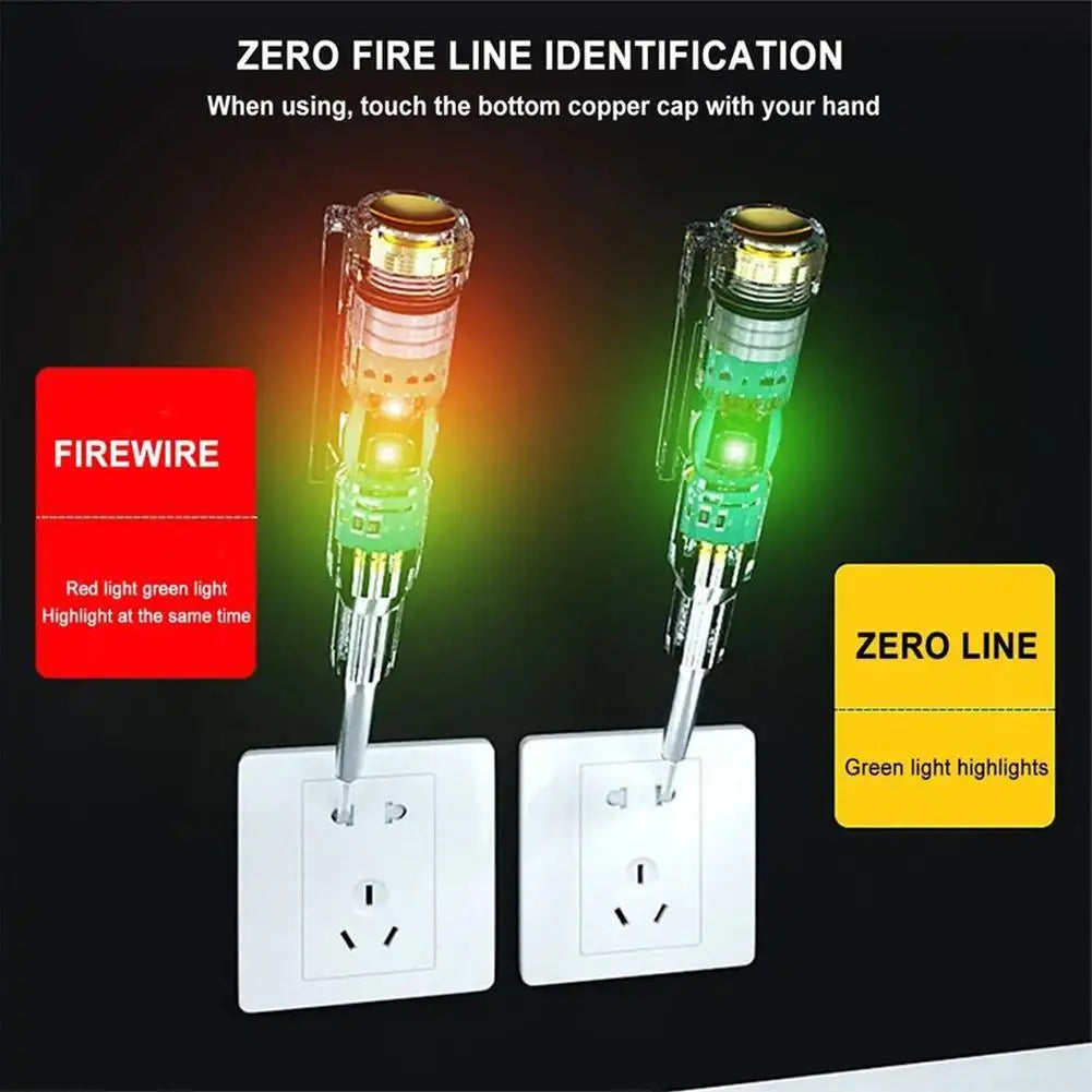 Intelligent Non-Contact Voltage Tester Pen - AC Voltage Detector 70-250V with Smart Power Indication - Safe Live Wire Detection Peaceful Pleasures Health and Wellness