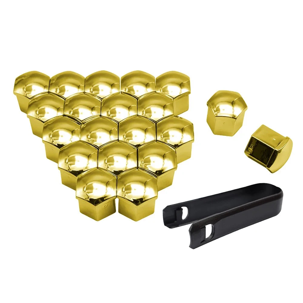 17/19/21mm Wheel Nut Caps – Rust-Proof Bolt Covers 20 Pack