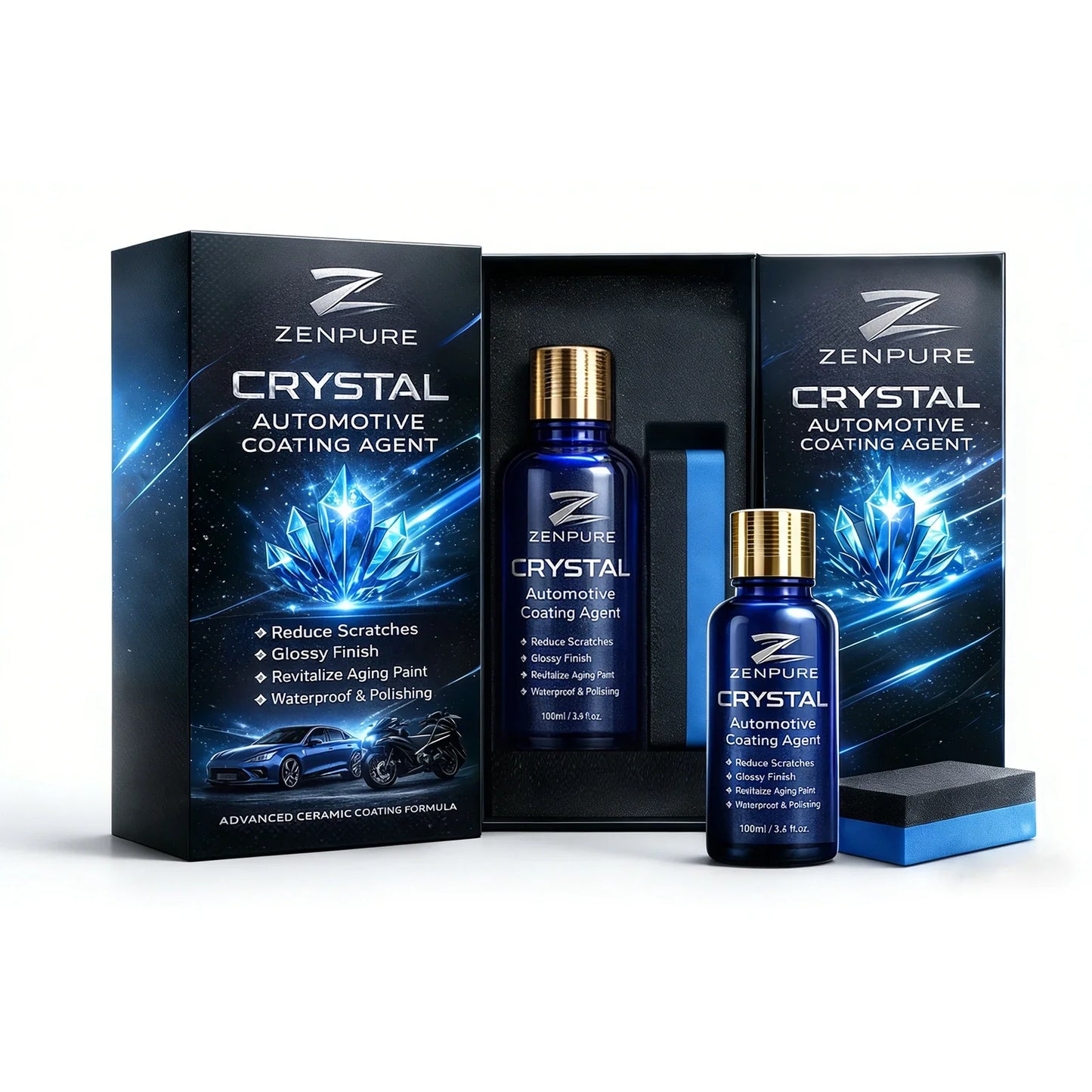 Crystal Car Paint Coating Agent – Glossy, Waterproof 100ml
