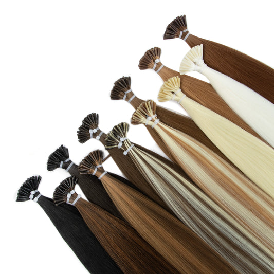 I-Tip Synthetic Hair Extensions 20 Inch | 50 Strands Straight I-Tip Hair Extensions Peaceful Pleasures Health and Wellness