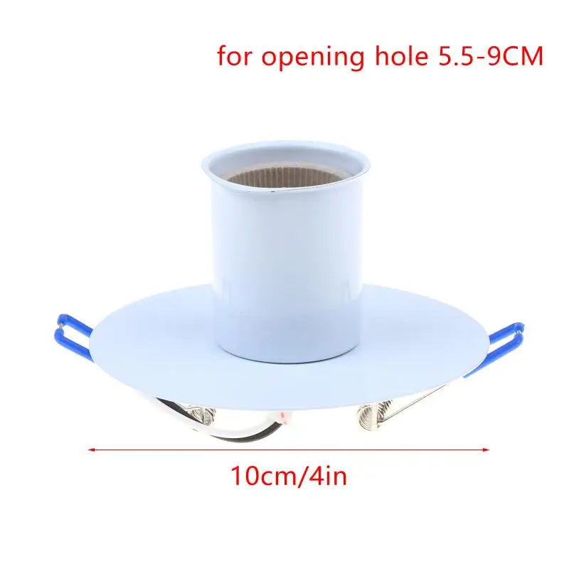 E27 Ceramic Lamp Holder Socket | Metal Spring Bracket