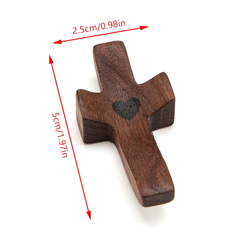 Pocket Wooden Cross – Faith Encouragement & Spiritual Gift