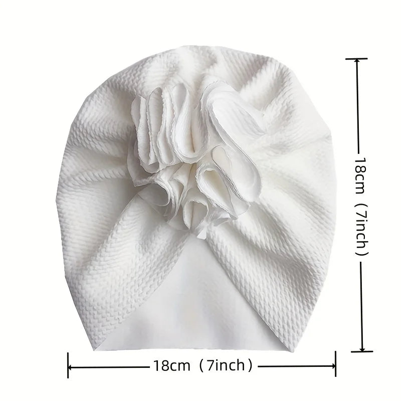 Baby Flower Turban Hats – Soft Head Wraps for Newborns 1–3Y