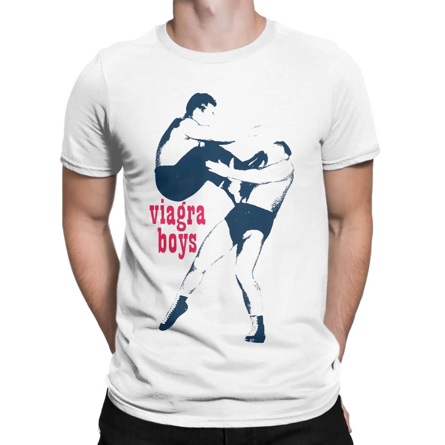 Viagra Boys T-Shirts Men Rock Leisure 100% Cotton Tee Shirt O Neck Short Sleeve T Shirt Gift Idea Clothes Peaceful Pleasures Health and Wellness