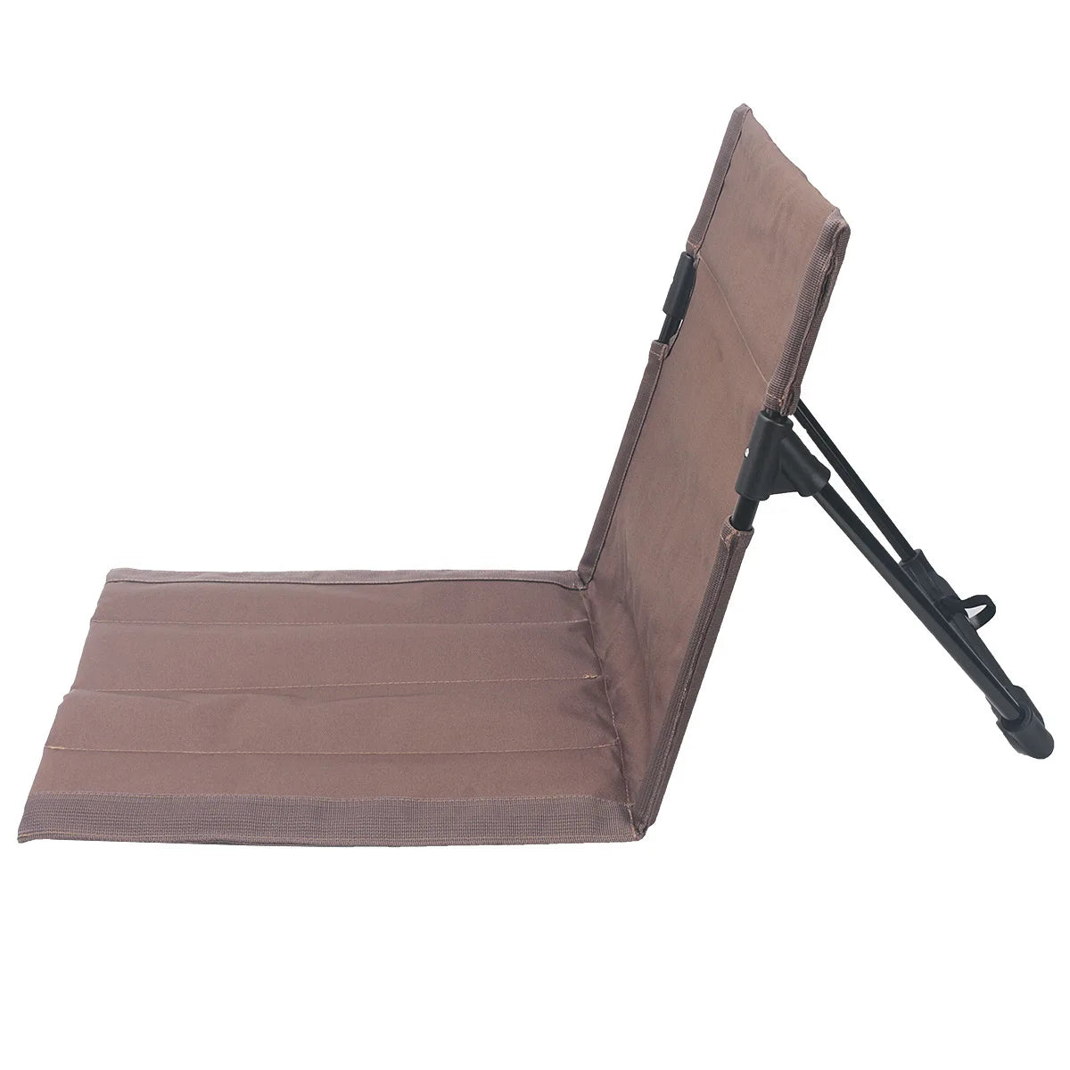 Outdoor Camping Lightweight Comfortable and Foldable Chair Park Leisure Beach Portable Aluminum Alloy Single Lazy Chair Peaceful Pleasures Health and Wellness Brown