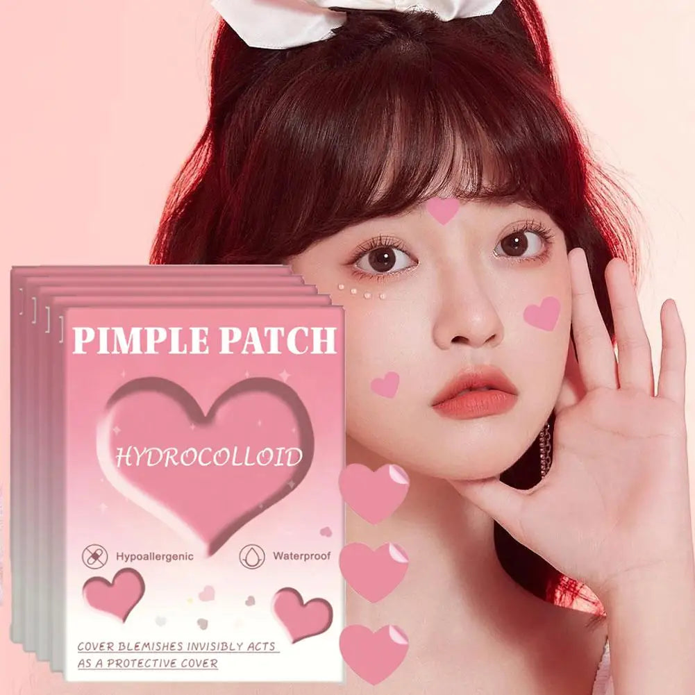 1080 Pcs Heart-Shaped Hydrocolloid Pimple Patches for Teens
