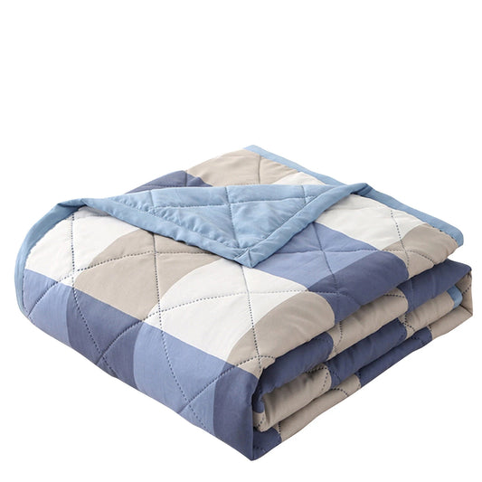 Summer Thin Comforter Soft Air-Conditioned Four Season Comforter Machine Washable Single Double Blanket Ultrasonic Quilted Quilt Peaceful Pleasures Health and Wellness Multicolor One Size