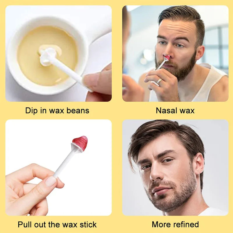 100-Piece Nose Wax Kit – At-Home Nose Hair Removal Set Nose Hair Wax Kit Peaceful Pleasures Health and Wellness