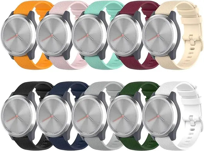 18mm Silicone Watch Band – Garmin, Fossil & Huawei Strap Peaceful Pleasures Health and Wellness
