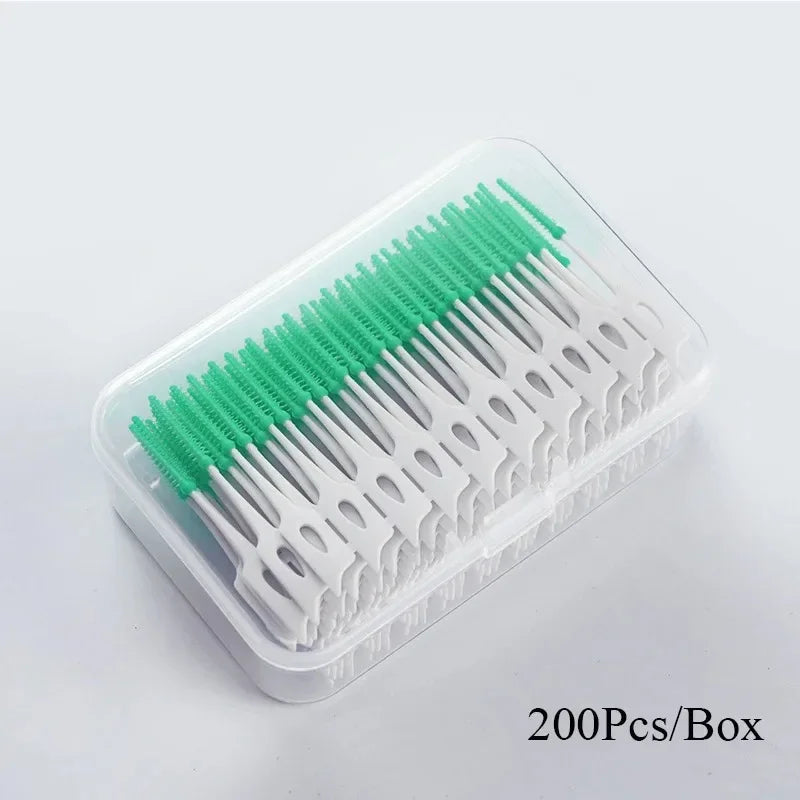 Silicone Interdental Brushes 200pcs – Dental Toothpicks