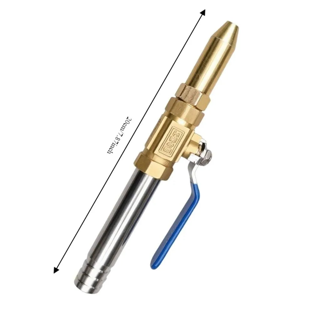 4-Point Copper High Pressure Spray Nozzle | Ball Valve Switch