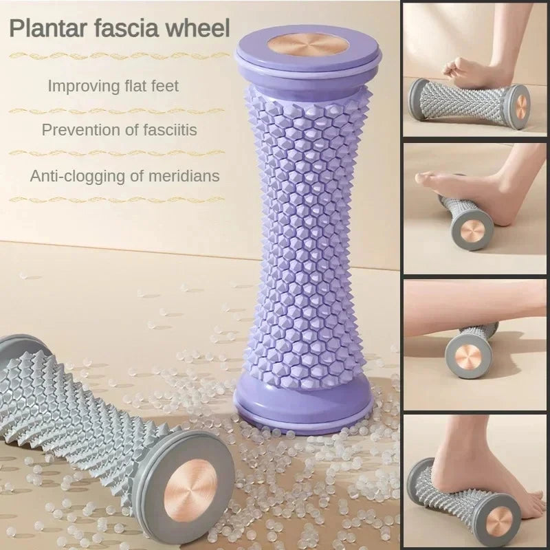 Foot Massage Roller Yoga Massage Ball Plantar Fascia Roller Muscle Relaxation Care Plastic Manual Foot Massager Peaceful Pleasures Health and Wellness