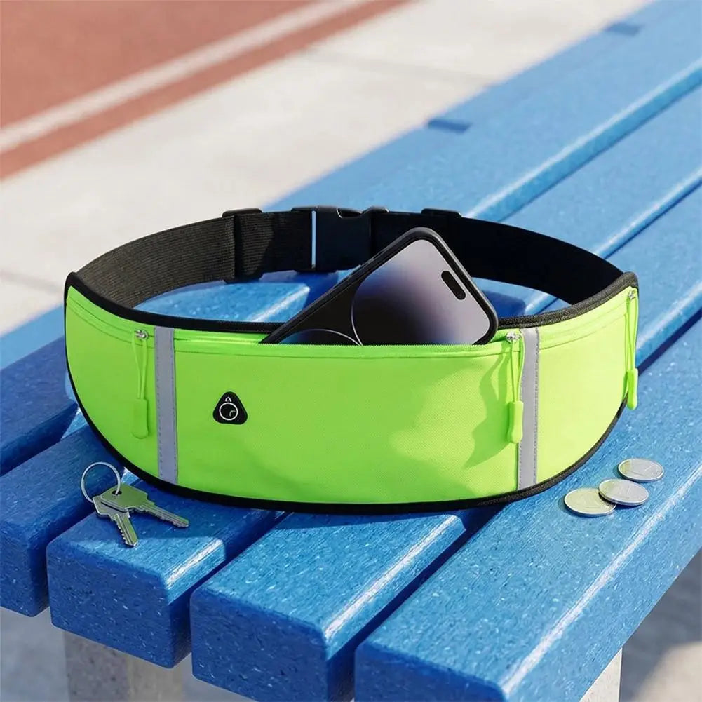 Running Waist Bag Lightweight Outdoor Cycling Belt Waist Bag for Men Women Waterproof Reflective Sports Bag For Mobile Phone Peaceful Pleasures Health and Wellness