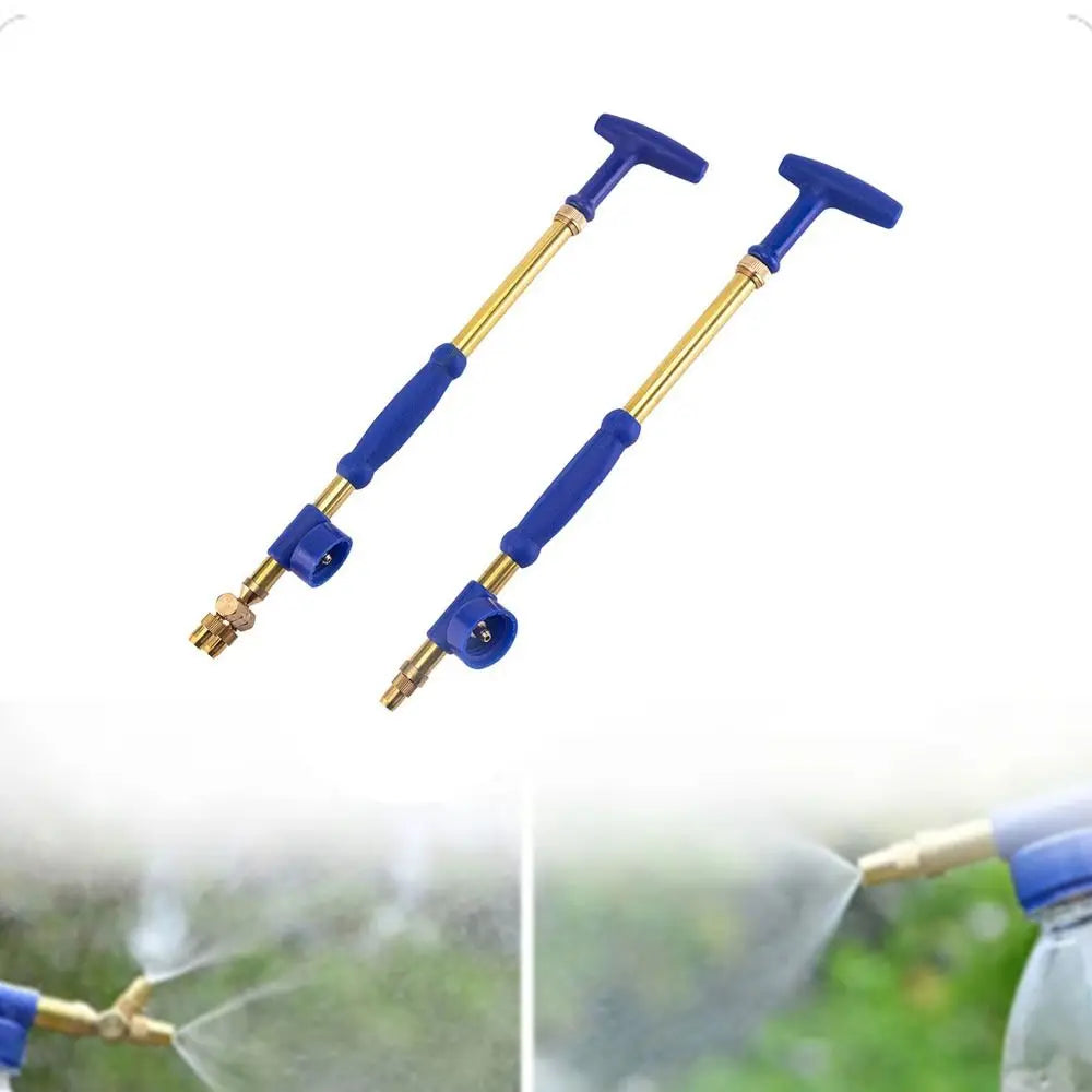 Handheld Push-Pull Bottle Sprayer – Mist & Jet, Adjustable Rod