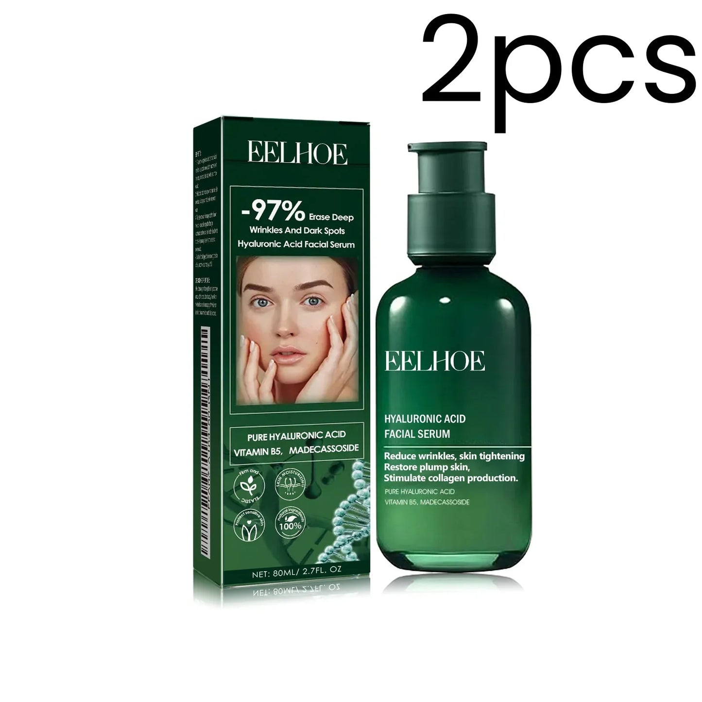 EELHOE Hyaluronic Acid Anti-Aging Face Serum 80ml – Firm & Hydrate