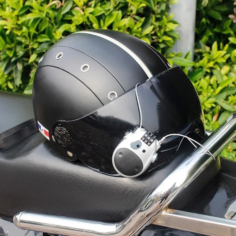 Retractable Steel Cable Combination Lock – Bike, Helmet & Travel Cable Combination Lock Peaceful Pleasures Health and Wellness