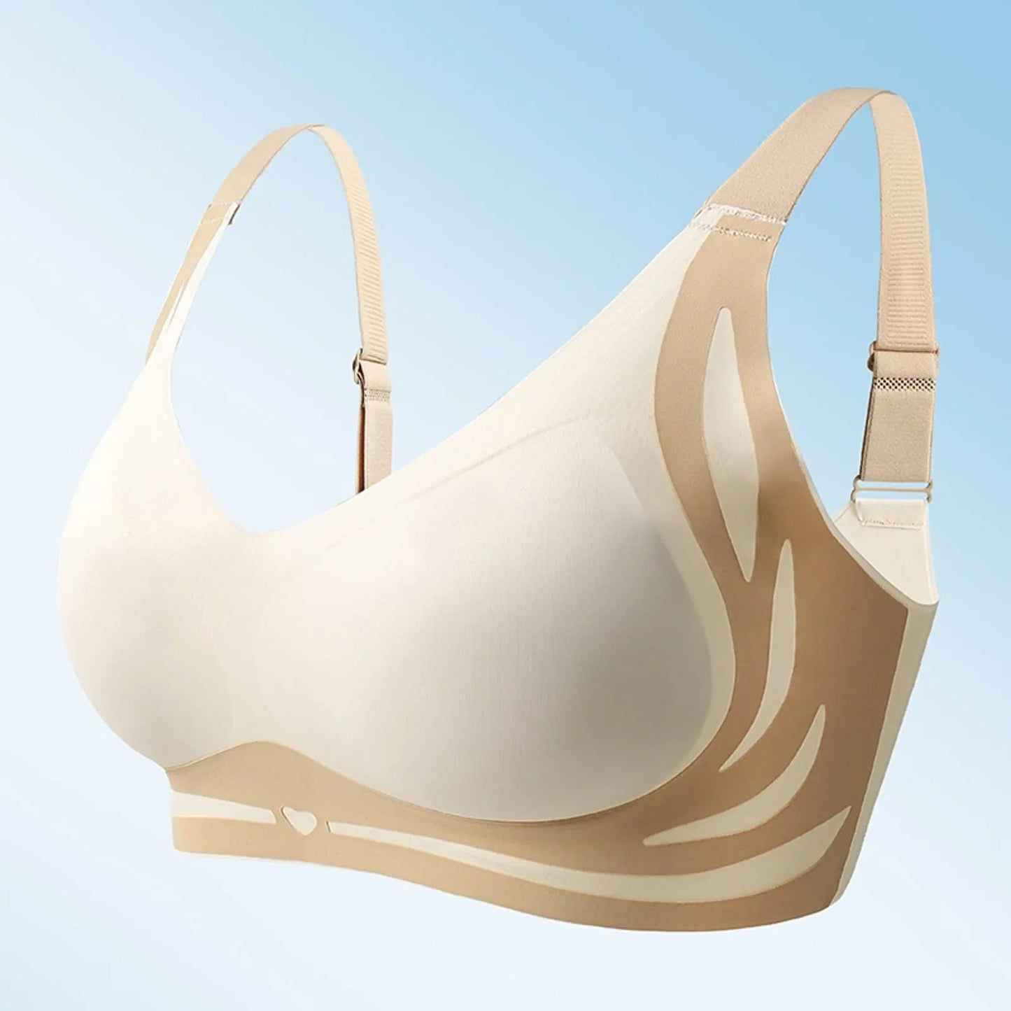Women's Wireless Push-Up Bra | Seamless V-Neck Wire-Free