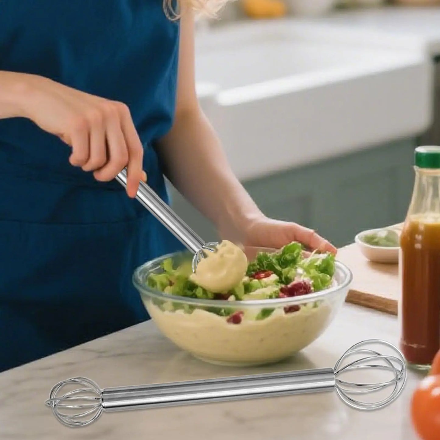 Miso Muddler Handheld Cream Whipper Cream Whisk Mixer Ergonomic Blender Japanese Mixing Tool for Home Kitchen Cooking Stirring Peaceful Pleasures Health and Wellness