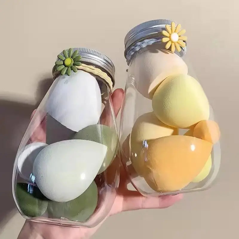 Makeup Egg Dry Wet Dual Use Water Droplets Diagonal Cut Makeup Egg Independent Packaging No Powder Makeup Egg Powder Puff Peaceful Pleasures Health and Wellness