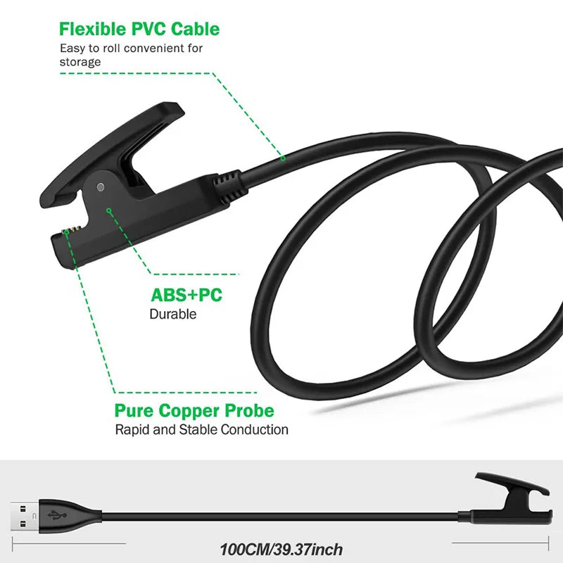 2-Pack USB Charger Clip for Garmin Forerunner 235 645 735XT Peaceful Pleasures Health and Wellness