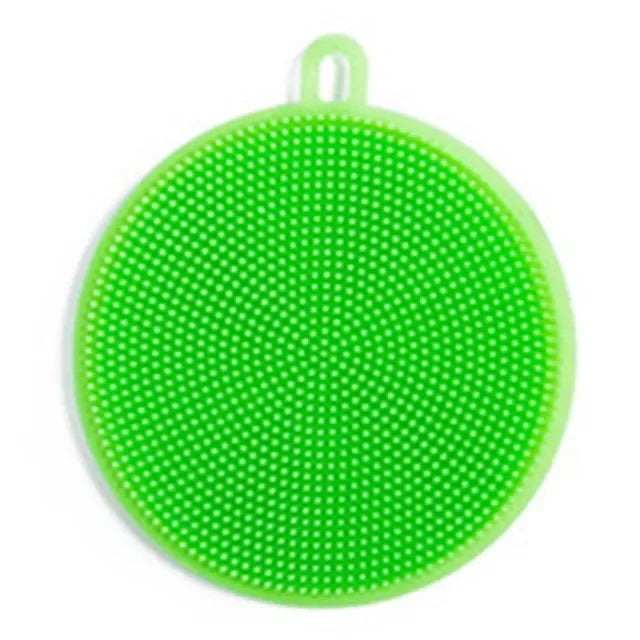 Kitchen Silicone Dish Washing Scrubber Cleaning Brush Bowl Pot