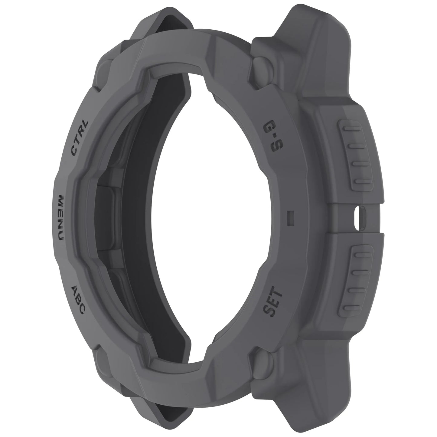 Silicone Case for Garmin Instinct 3 45mm & 50mm Protector Peaceful Pleasures Health and Wellness Dark Grey 50MM