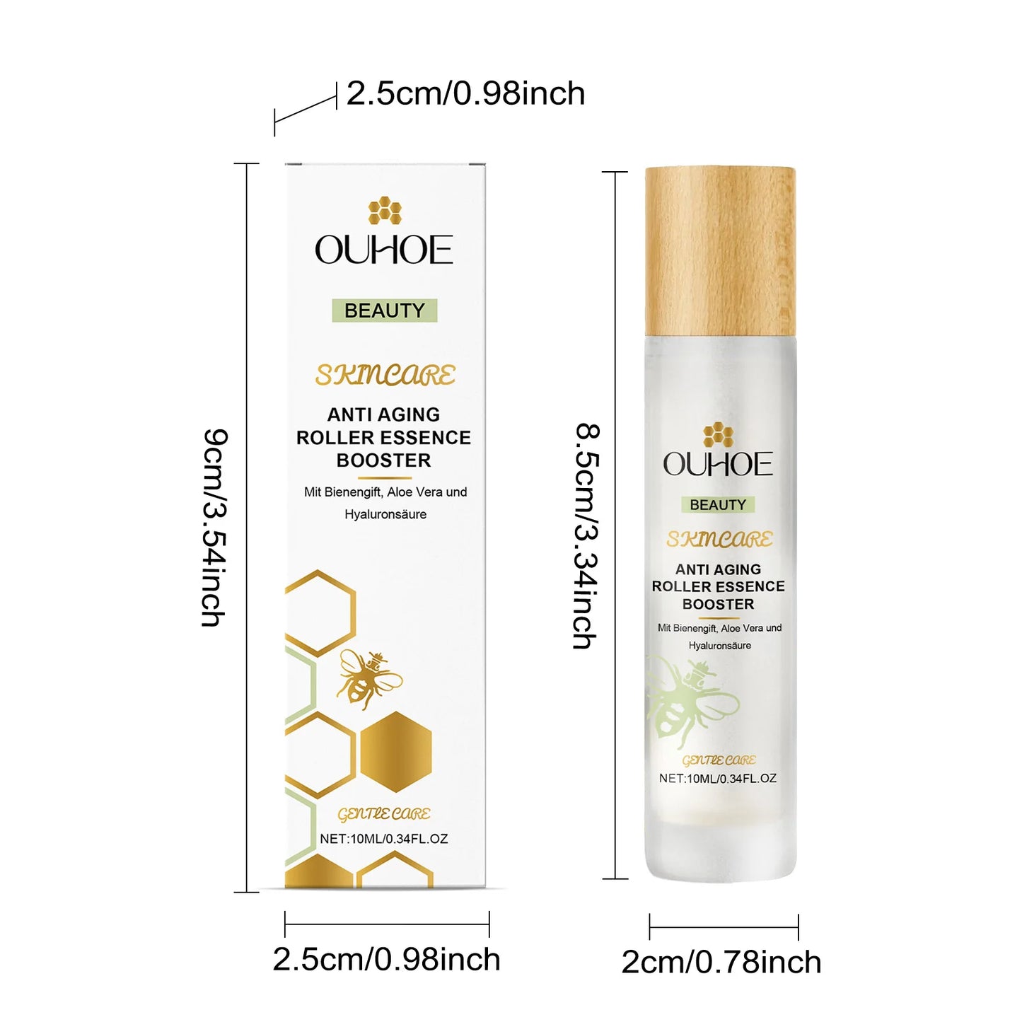 10ml Night Face Serum – Hydrating, Smoothing & Roller Applicator