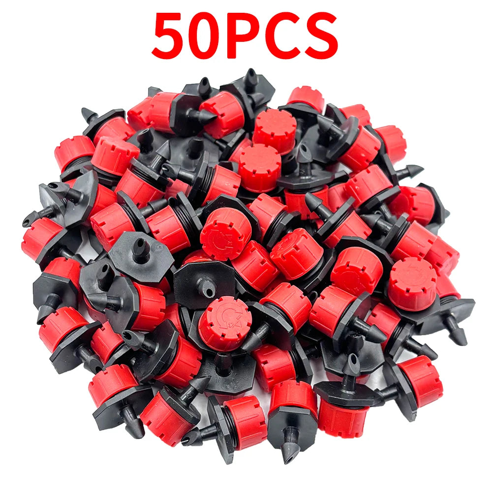 50pcs Barbed Connectors Irrigation Fittings Drip Irrigation Barbed Connectors 4/7mm Tubing Fittings for Flower Pot Garden Lawn Peaceful Pleasures Health and Wellness F-50pcs
