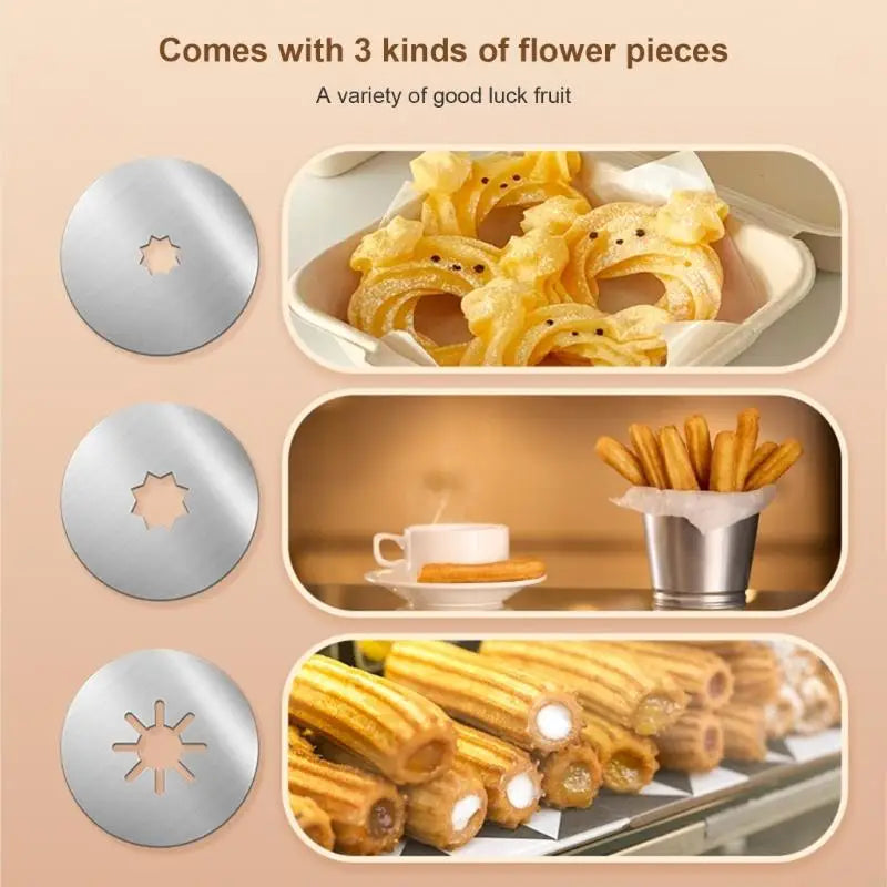 Spanish Fried Dough Stick Machine Kitchen Tools Western-style Fried Dough Stick Machine Creative Household Jishi Fruit Machine Peaceful Pleasures Health and Wellness