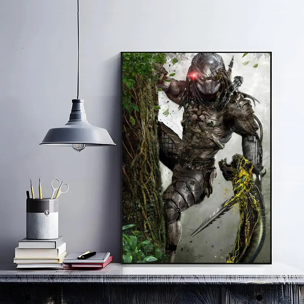 The Predator Movie Poster – HD Self-Adhesive Waterproof Wall Art Movie Wall Poster Peaceful Pleasures Health and Wellness Black13 15X20cmNoframe