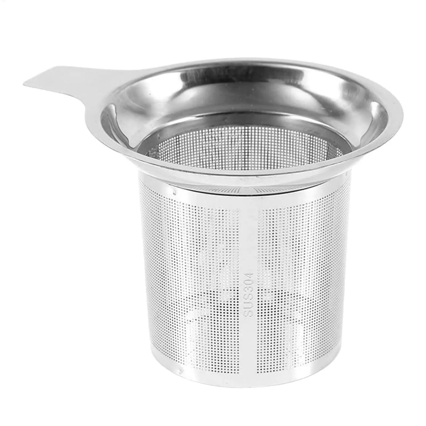 Stainless Steel Tea Strainer Basket – Reusable Mesh Infuser