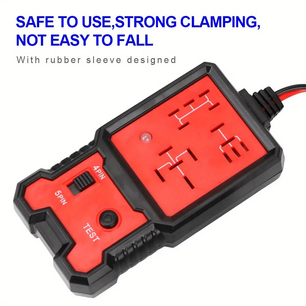 Portable 12V Automotive Relay Tester with Battery Clips Peaceful Pleasures Health and Wellness