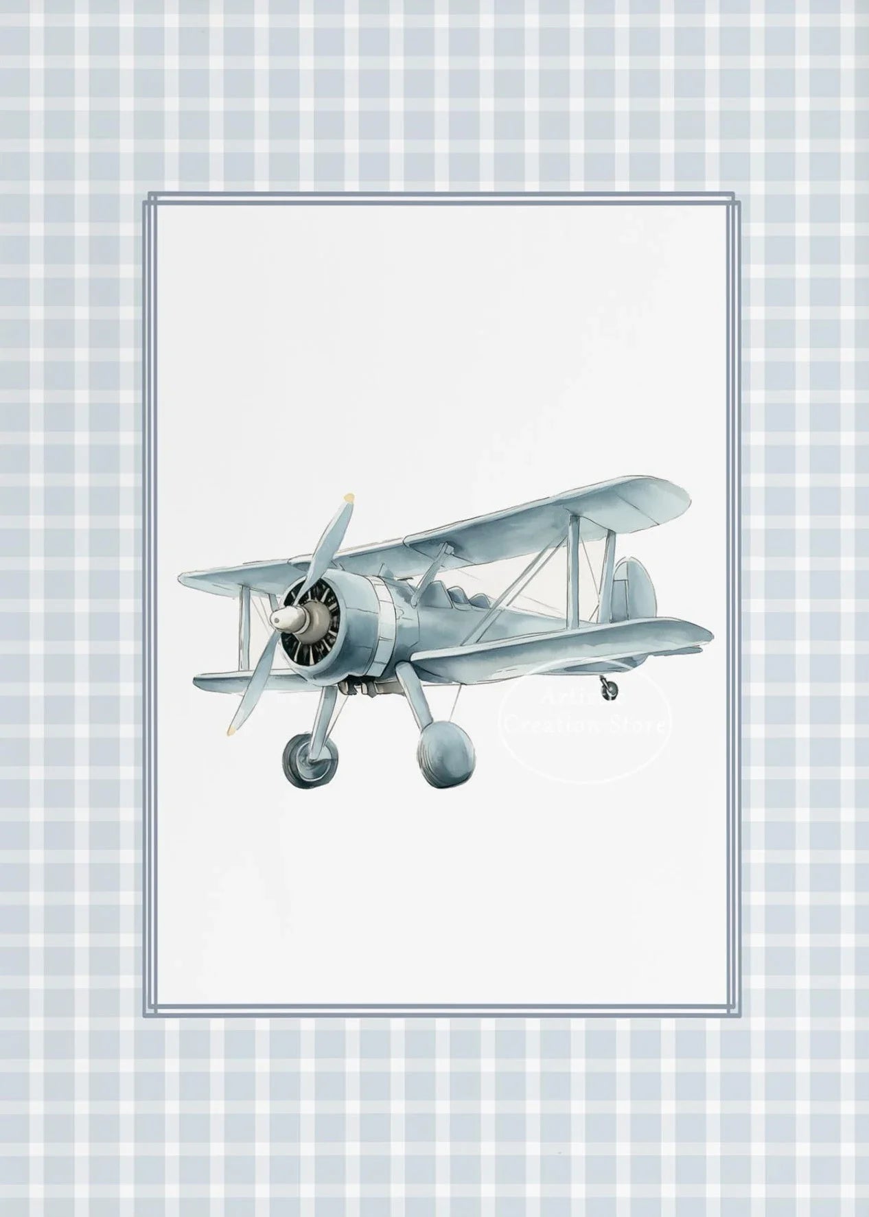 Vintage Travel Nordic Canvas Wall Art | Balloon Plane Train