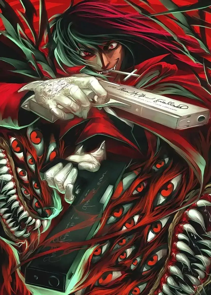 Hellsing Ultimate Anime Canvas Wall Art Poster | Horror Manga Decor