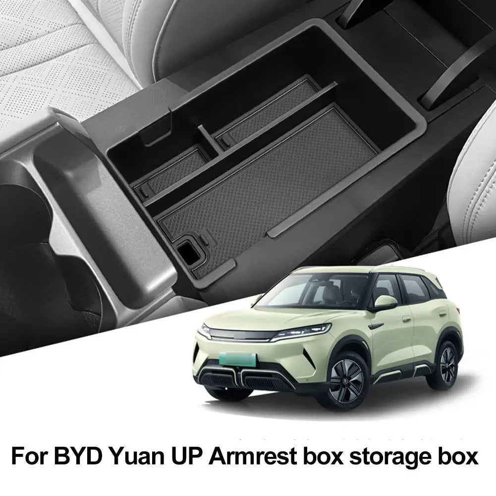 For BYD ATTO 2 Yuan UP EV 2024 2025 Armrest Box Storage Tray Plate Console Holder Container Stowing Organizer Accessories Peaceful Pleasures Health and Wellness