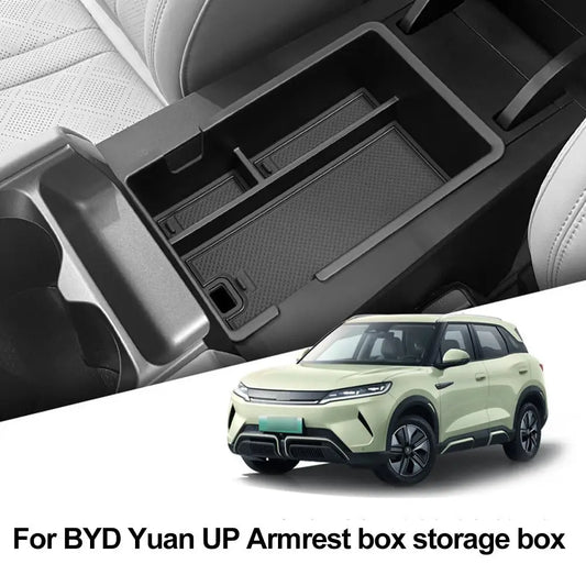 For BYD ATTO 2 Yuan UP EV 2024 2025 Armrest Box Storage Tray Plate Console Holder Container Stowing Organizer Accessories Peaceful Pleasures Health and Wellness