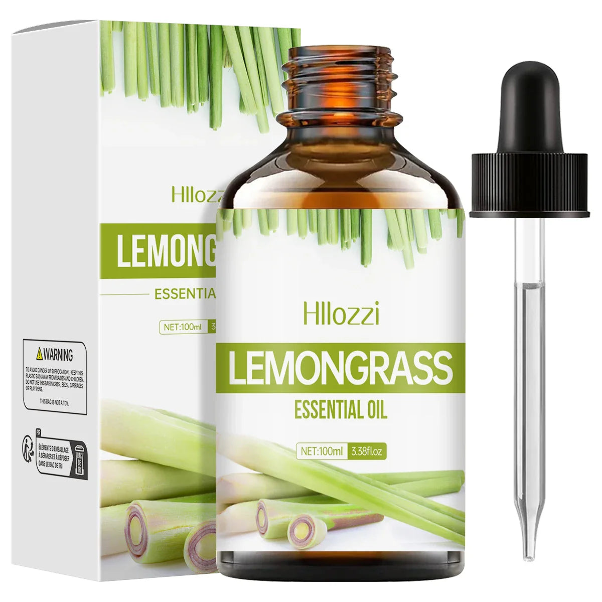 Hllozzi Lemongrass Essential Oil | Diffuser, Candles & Aromatherapy
