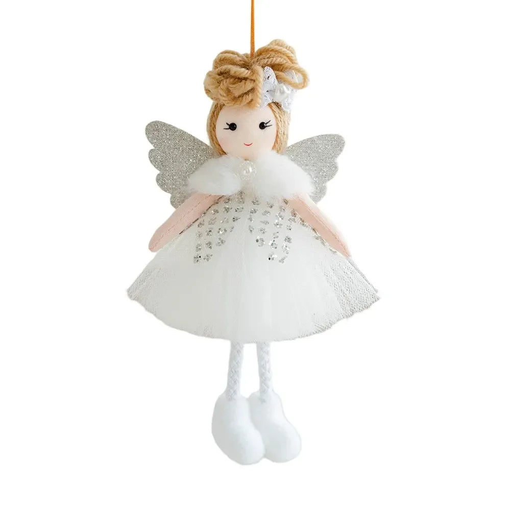 Christmas Angel Doll Pendant | Plush Hanging Tree Ornament