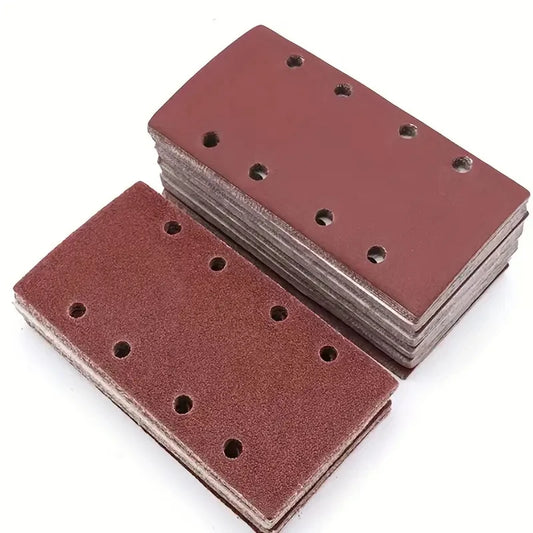 10 8-Hole Rectangular Premium Flocked Sandpaper Sheets Self-adhesive Peaceful Pleasures Health and Wellness 20pcs 180