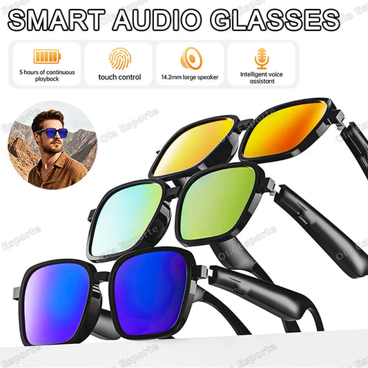 Bluetooth Smart Glasses – Open-Ear Audio, UV Sunglasses IPX5 Bluetooth Smart Glasses Peaceful Pleasures Health and Wellness