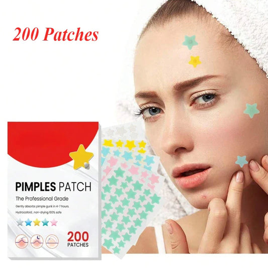 200pcs Star Pimple Patches – Hydrocolloid Blemish Cover Acne Pimple Patch Oasis Select