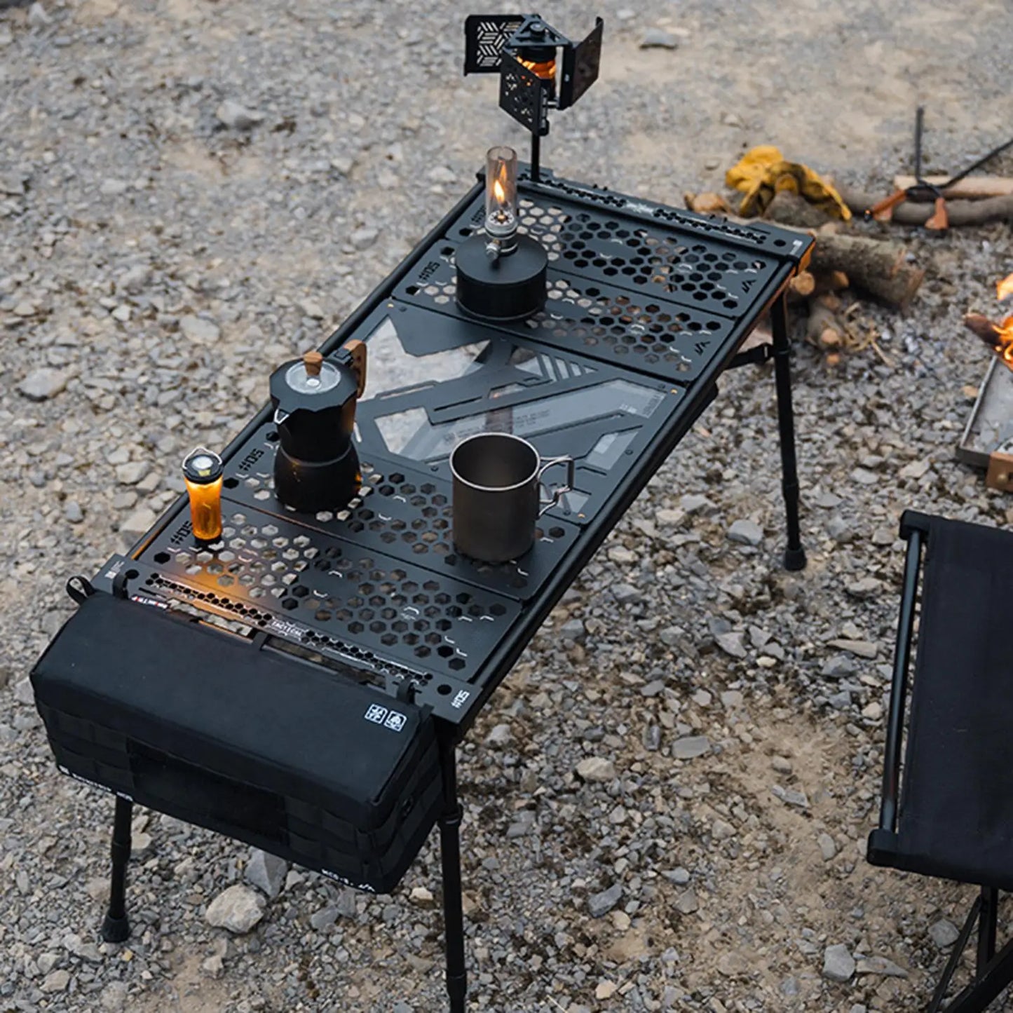 Aluminum Folding Camp Table – Adjustable, Non-Slip & Portable
