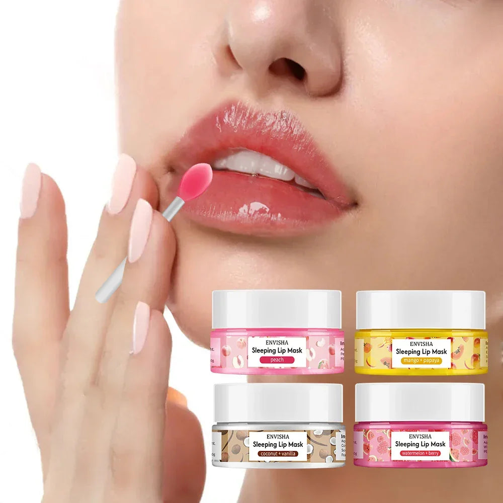 ENVISHA Mango Lip Sleep Mask – Moisturizing Overnight Lip Treatment Peaceful Pleasures Health and Wellness