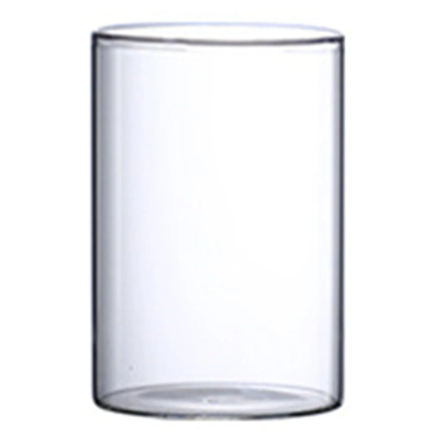 Hydroponic Flower Vase Modern Small Cylinder Flower Centerpiece Vases for Home Office Wedding Table Peaceful Pleasures Health and Wellness 8.5x15cm