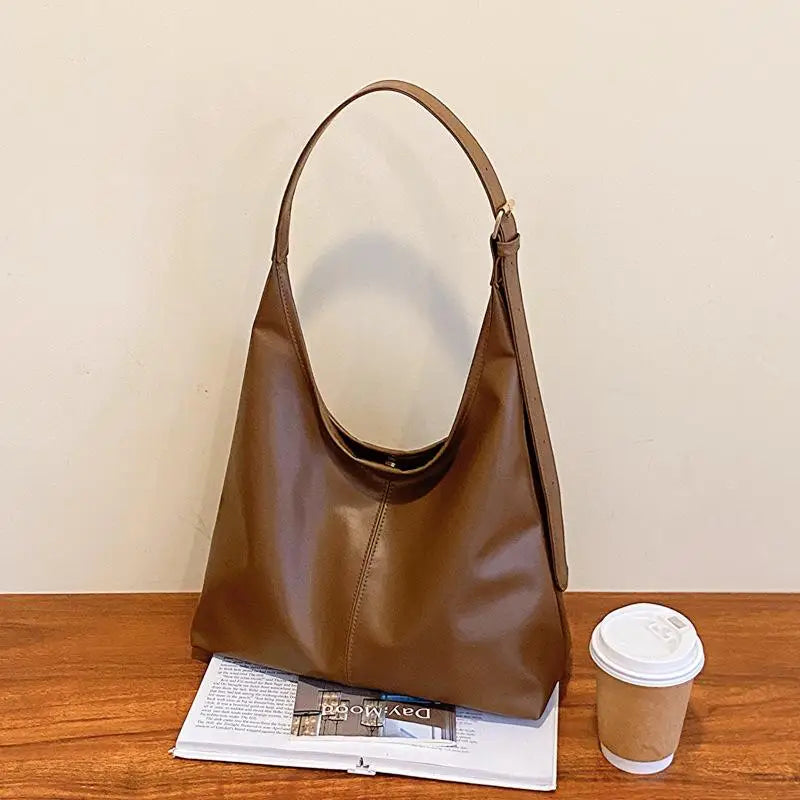 PU Leather Women's Hobo Shoulder Tote Bag | 5 Colours